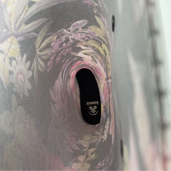 Kamik Black and Pink Floral Waterproof Rain Boots size 7 - Picture 3 of 5